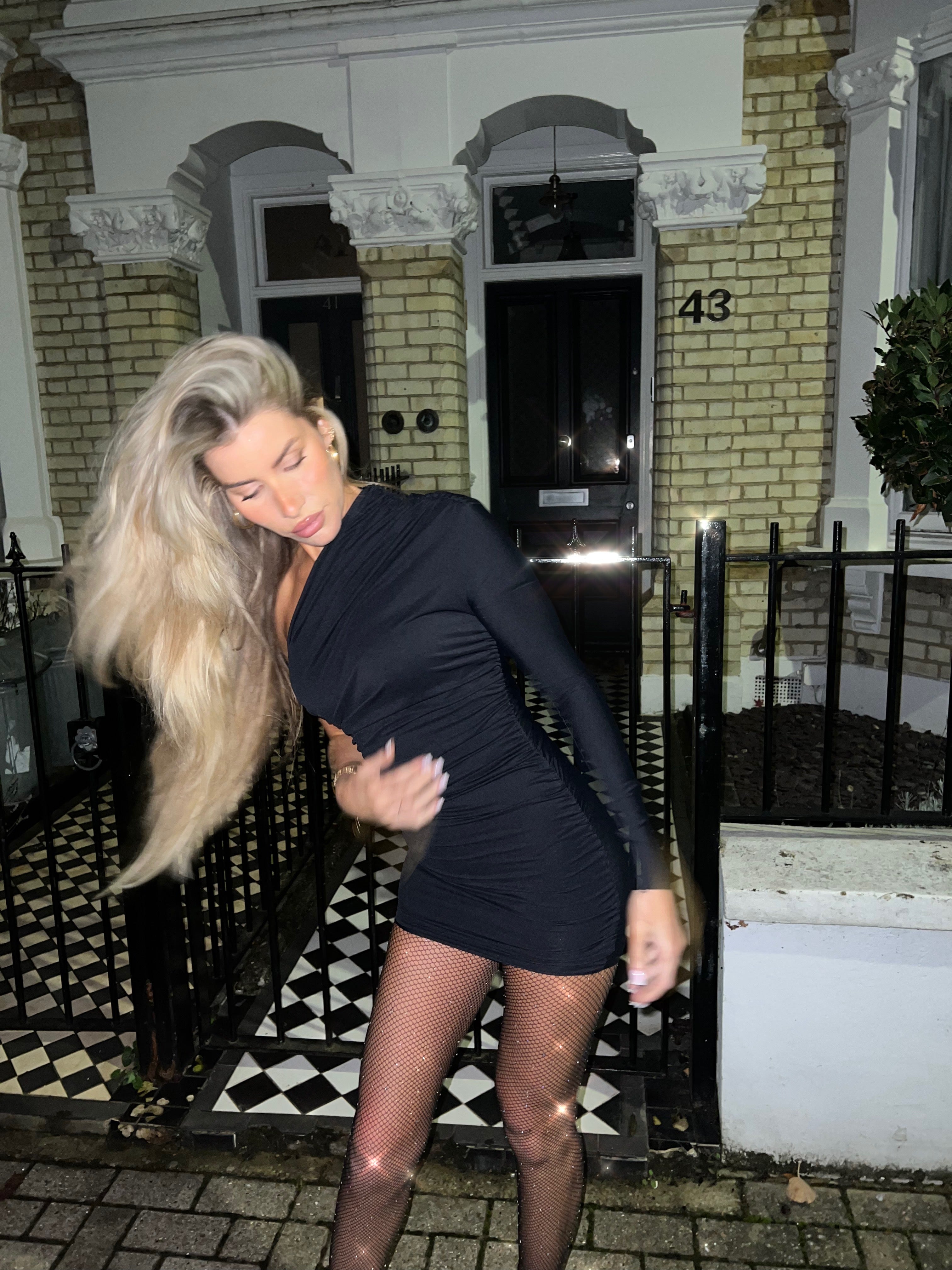 Muse dress, long sleeve in softsculpt