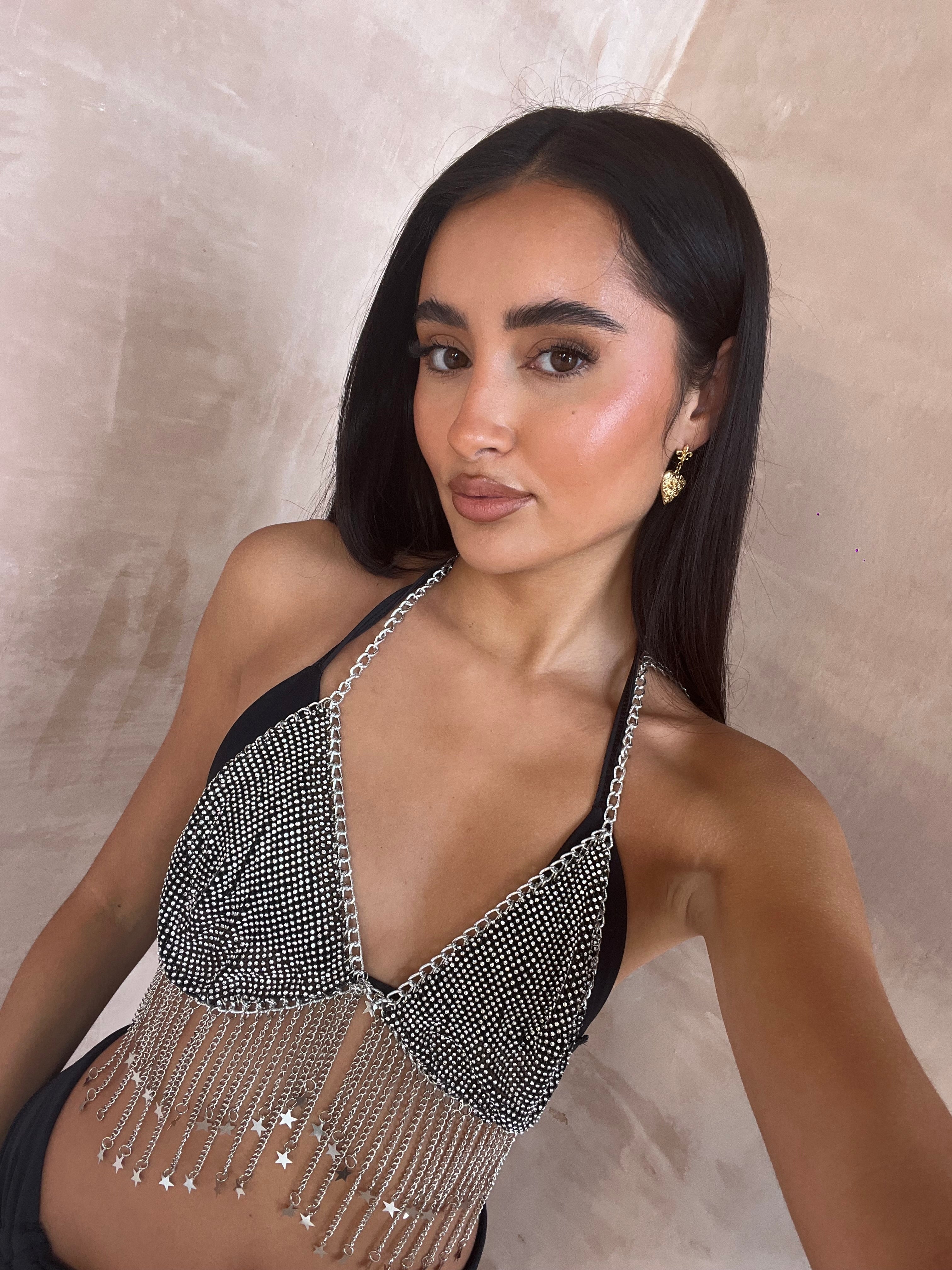 Starry chained bralette- top only