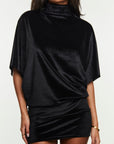 Lexi dress | Black velvet
