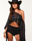 Quartz black | embellished Cape