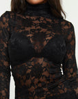 Saskia dress | black lace