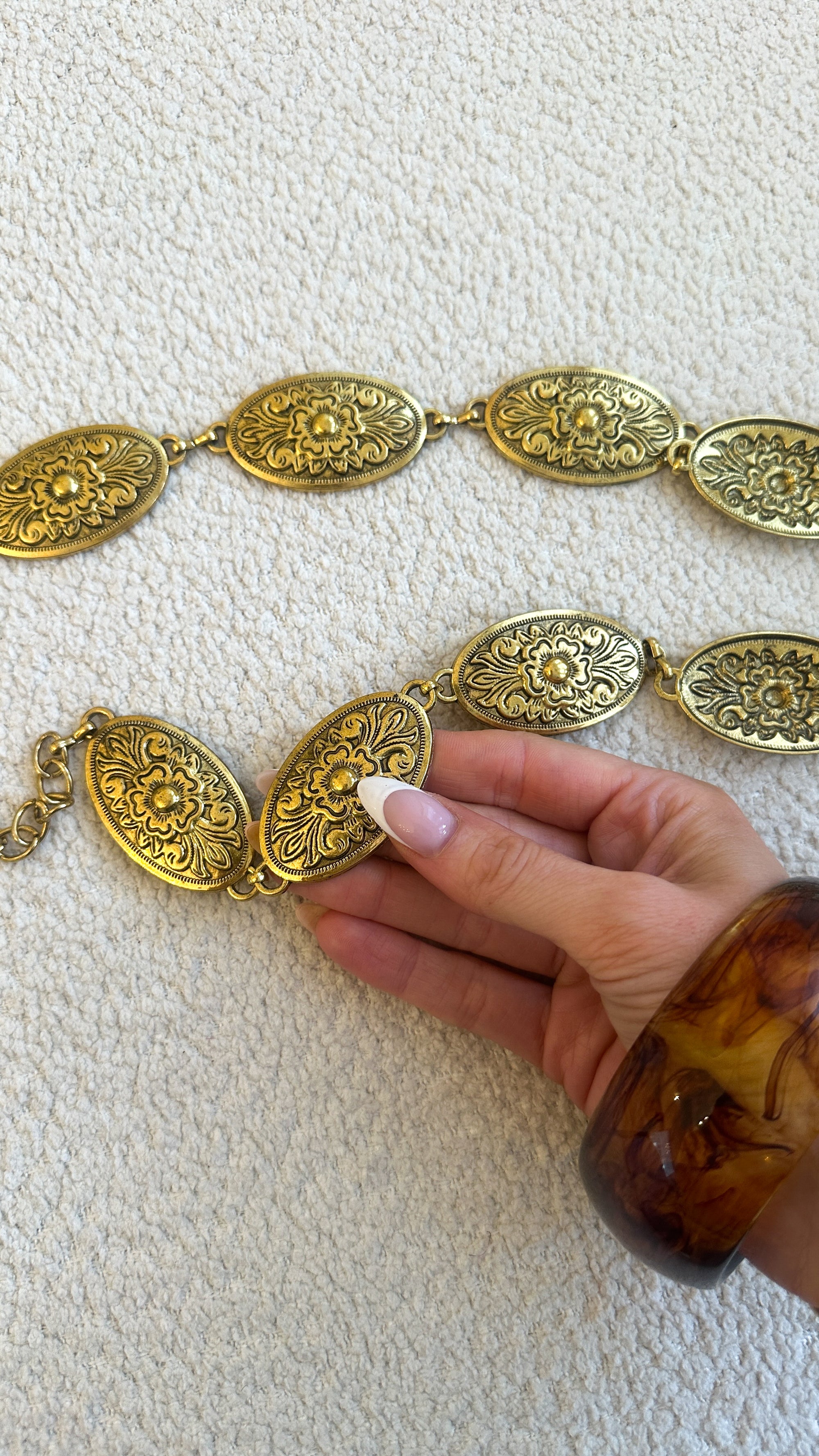 Coin boho belt